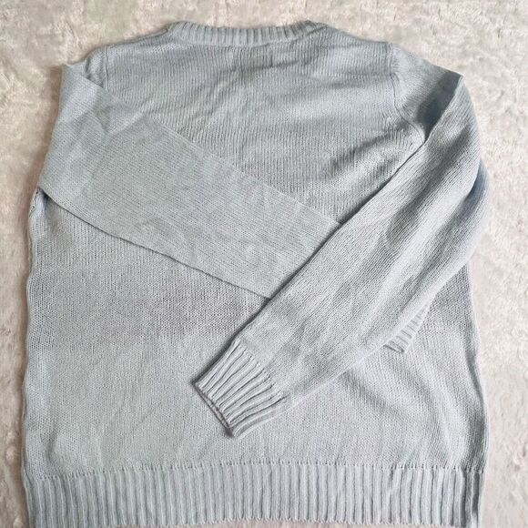 Urban Heritage Womens Light Blue Snowman Crew Neck Pullover Sweater Size XL - Picture 6 of 6